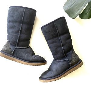 UGG Classic Tall Suede Water Repellent Navy Boots!